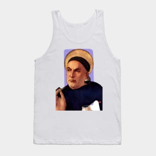 Italian priest Thomas Aquinas illustration Tank Top